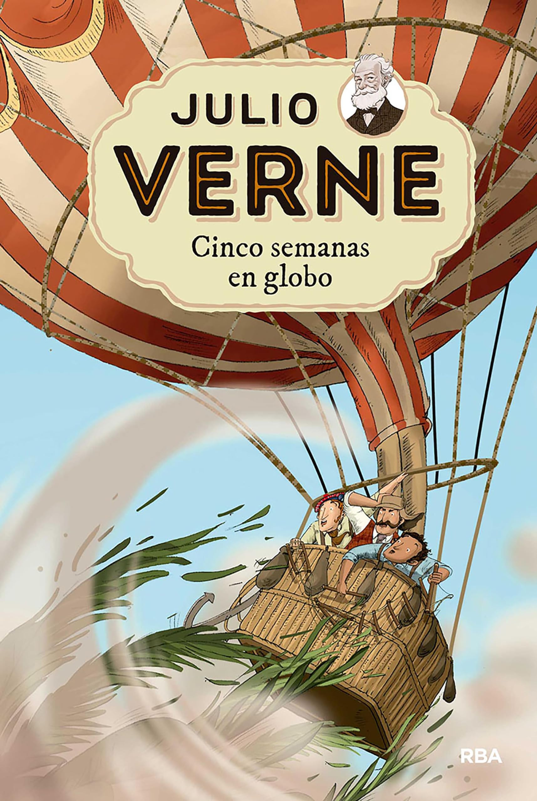 Julio Verne - Cinco semanas en globo (edición actualizada, ilustrada y adaptada) (Spanish Edition)