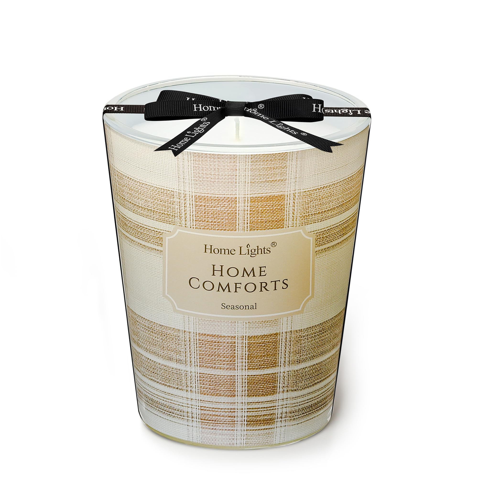 HomeLights Home Comforts Scented Candles | 6.7oz Soy Candles Rustic Modern Large Candle Jars | Ideal Candle Gifts for Events, Home Decor Stress, Relief &amp; Relaxation