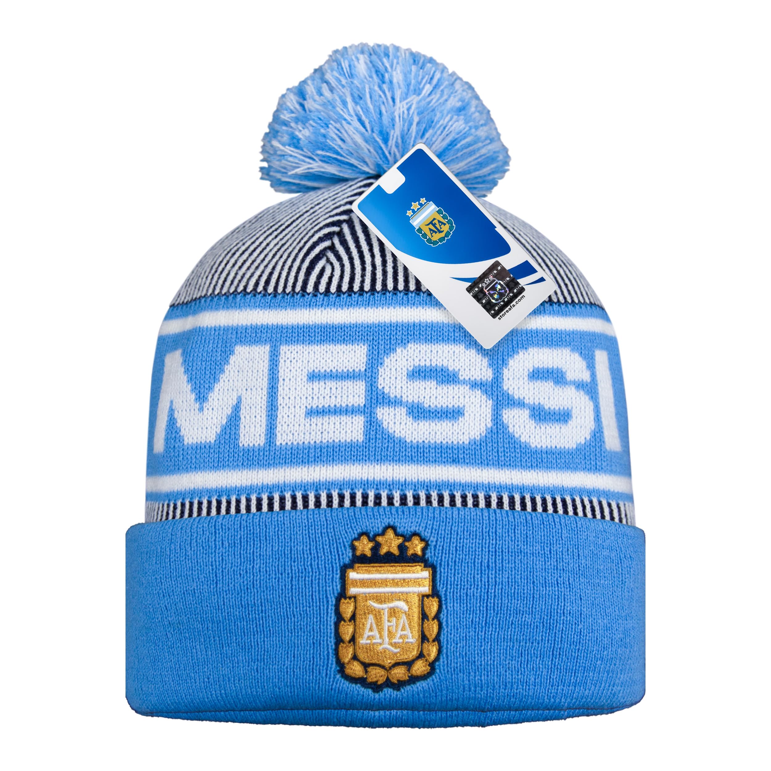 Icon Sports Officially Licensed Argentine Football Association Lionel Messi Beanie - Unisex Adult