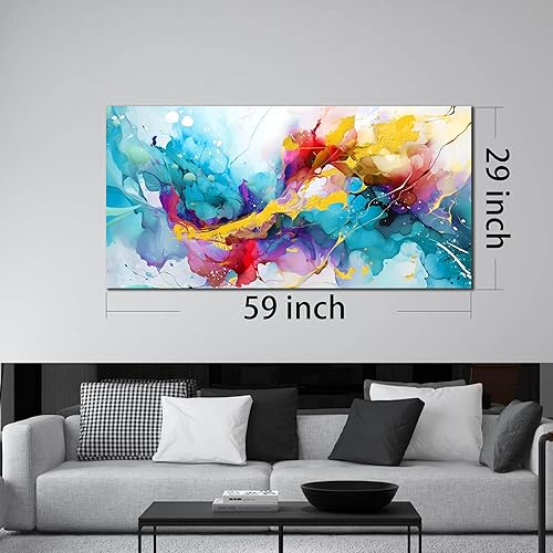Miniatura 7 de LAOTOART Decoración de pared de arte moderno para mujeres de oficina, arte abstracto para pared, pinturas de pared grandes para sala de estar,