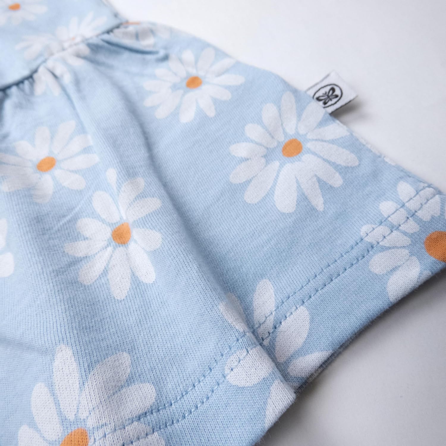 HonestBaby Baby-Girls 2-Piece Outfit Dress & Headband Set for Infant, Baby and Toddler Girls - Image 2