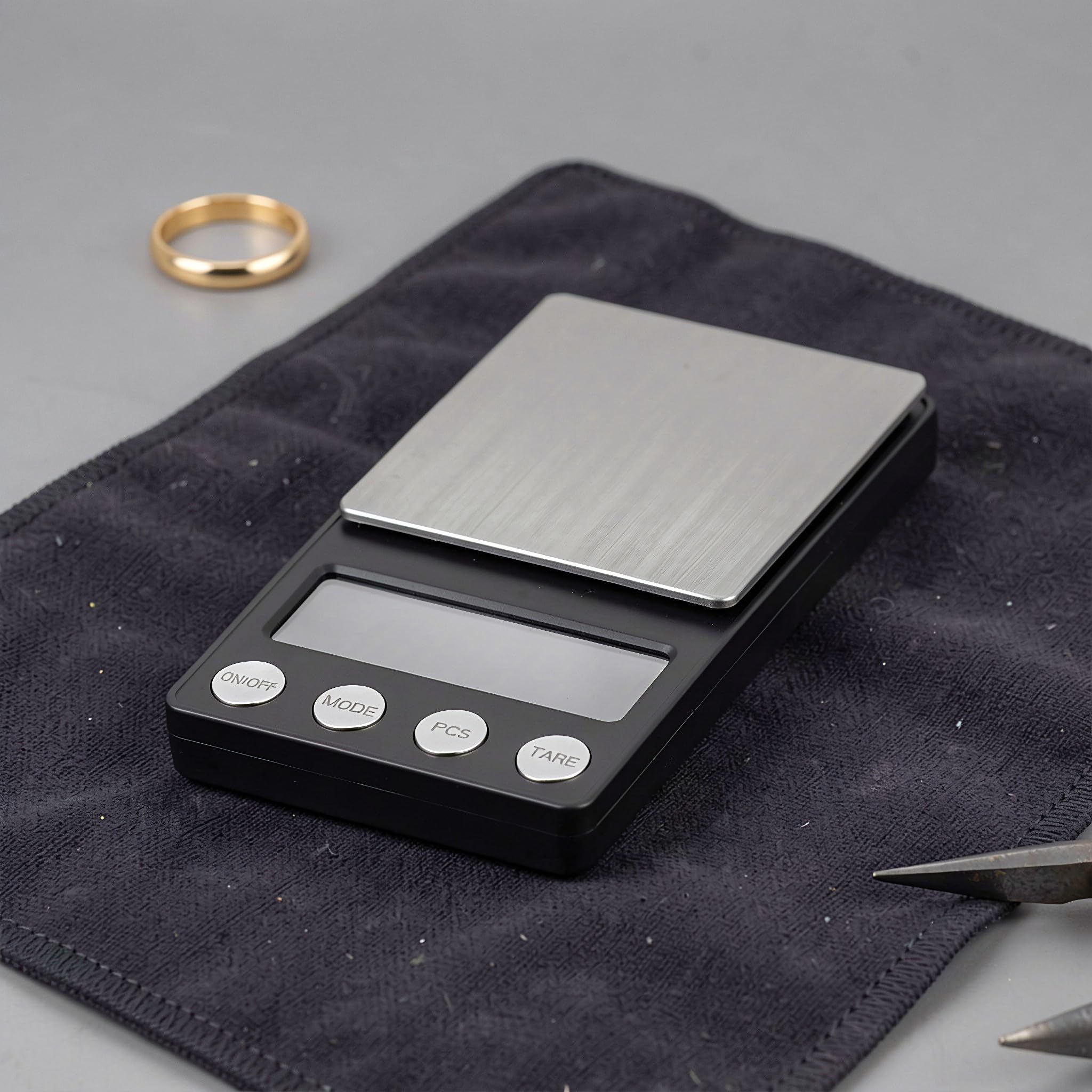 Zerodeko Balanza digital de alta precisión para joyería, capacidad de 500