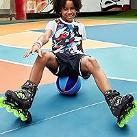 Vista 7 de Adjustable Inline Skates for Kids and Teens, Boys Girls Women Beginner Fun Illuminating Skates Outdoor and Indoor