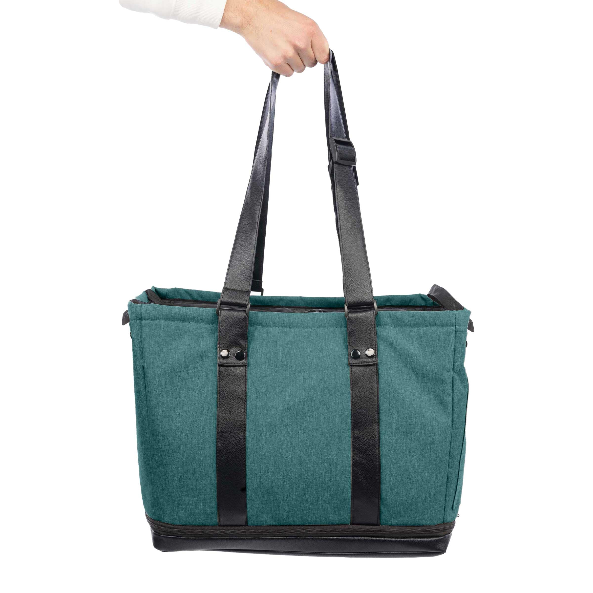 CARLETT – Carlett Cube S Einkaufstasche | Austauschbare Tasche für den Cube P Hundebuggy | Großes Fassungsvermögen 56 l, erweiterbar auf 75 l | Abnehmbarer Korb + verstellbare Griffe | Kiefernholz
