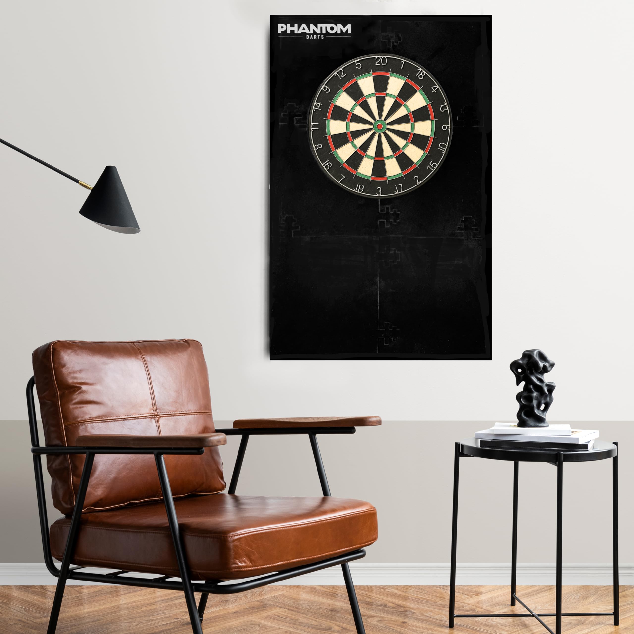 PHANTOM DARTS - Protezione da parete per freccette in schiuma EVA, 6 pezzi, 105 x 70 cm, con rivestimento in feltro per bersagli da 45,1 cm e 45,7 cm, protezione da parete per freccette