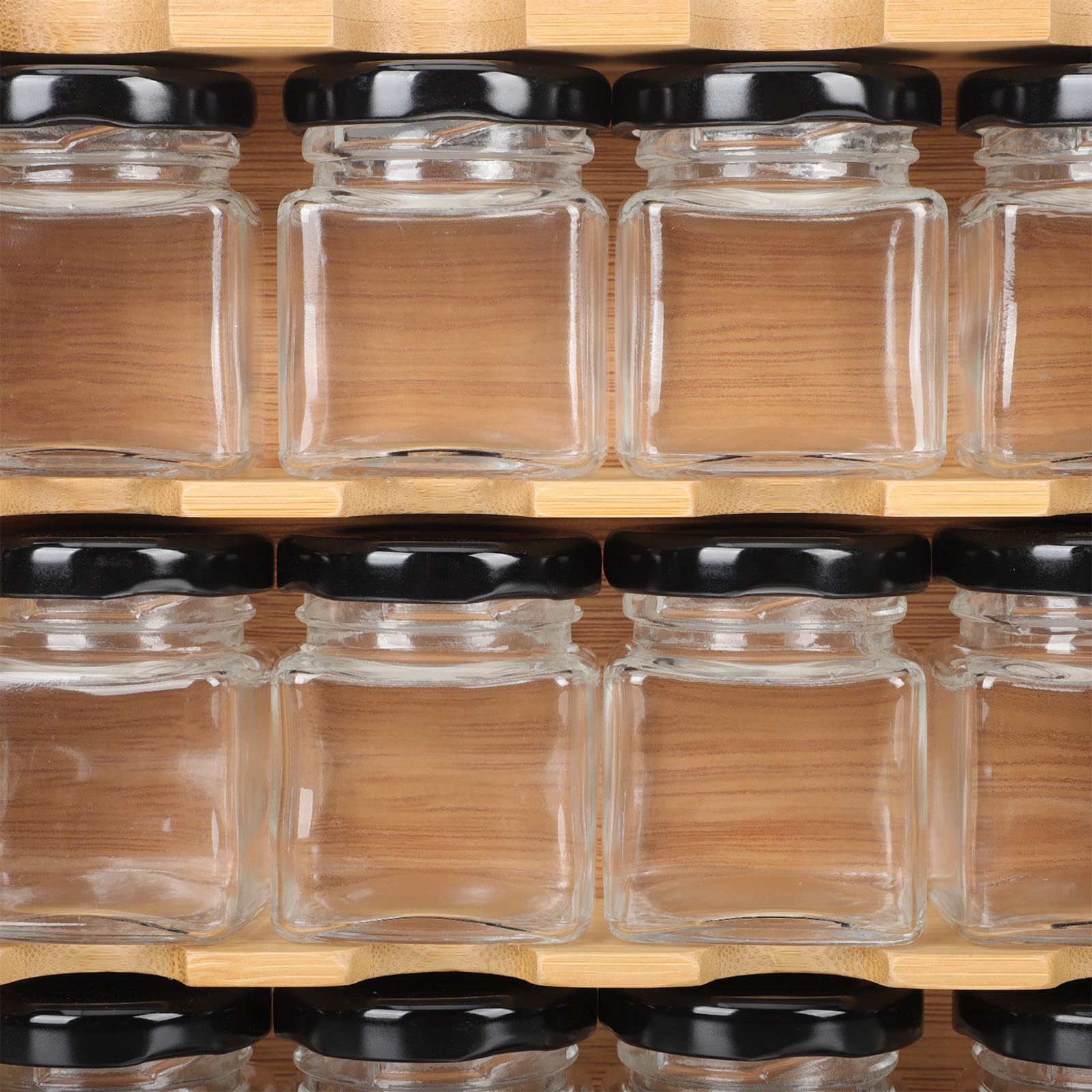 PRETYZOOM 1juego Estante para Especias de Madera con Compartimentos Soporte de Almacenamiento Grande para Botellas de Condimentos Organizador de Cocina de Mesa o Pared para Mantener Orden