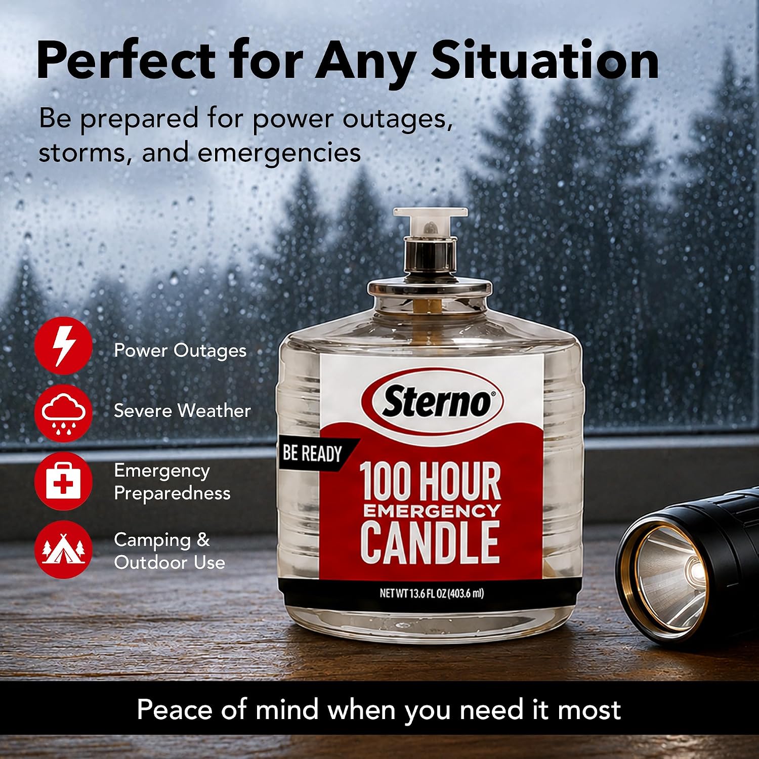 Sterno 100-Hour Emergency Candles, 6 Pack image 5