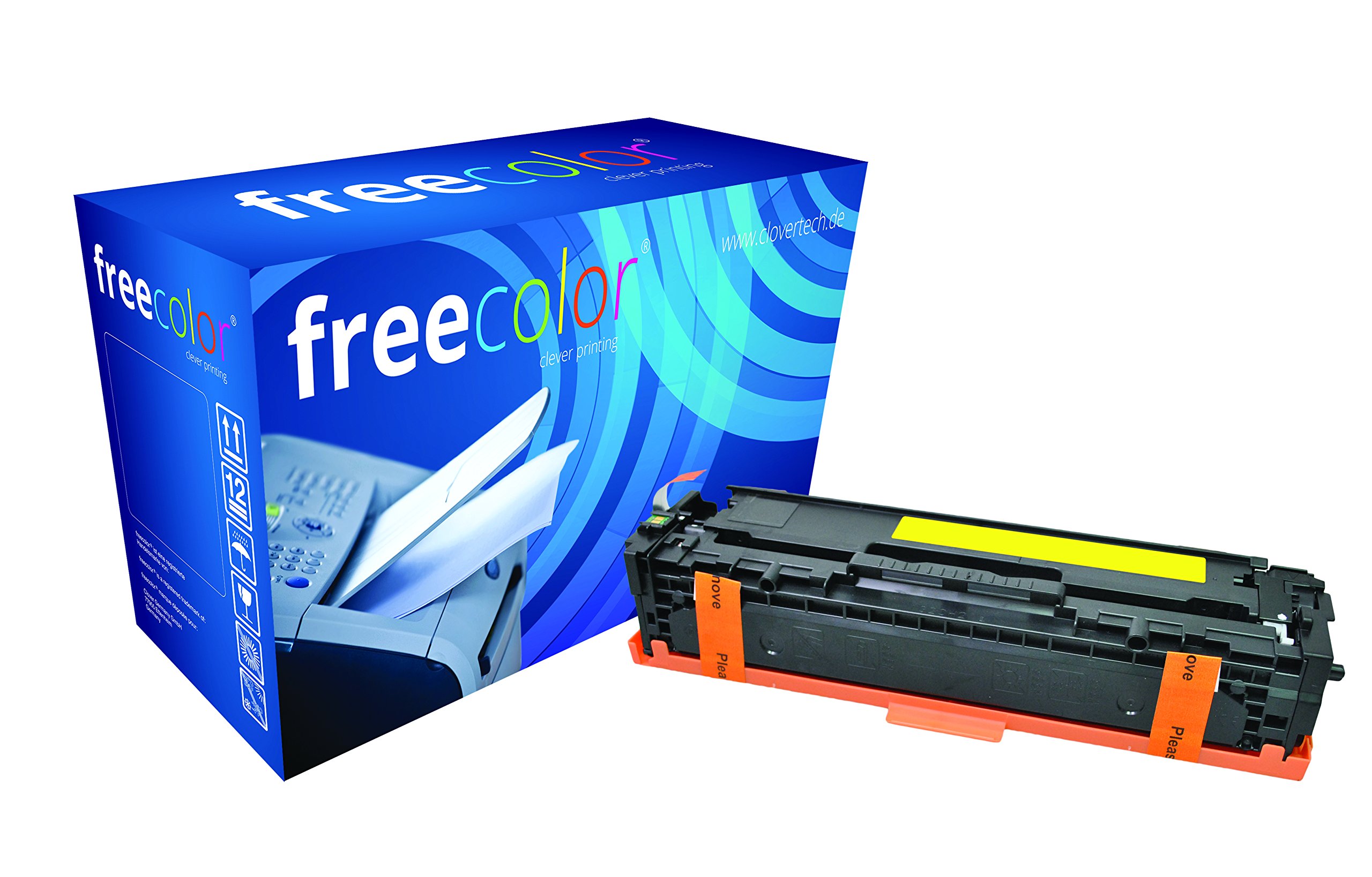 Cartouche de toner jaune alternative HP CF212A de marque FREECOLOR