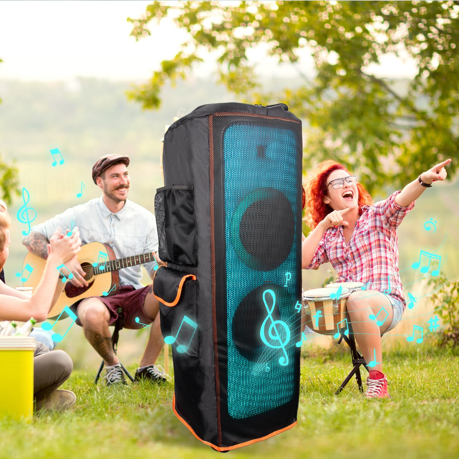BXAXGX Compatible with JBL PartyBox 1000 Speaker Protective Cover, Double-Layer Shield, Scratch-Resistant, Dustproof Shell - Image 2