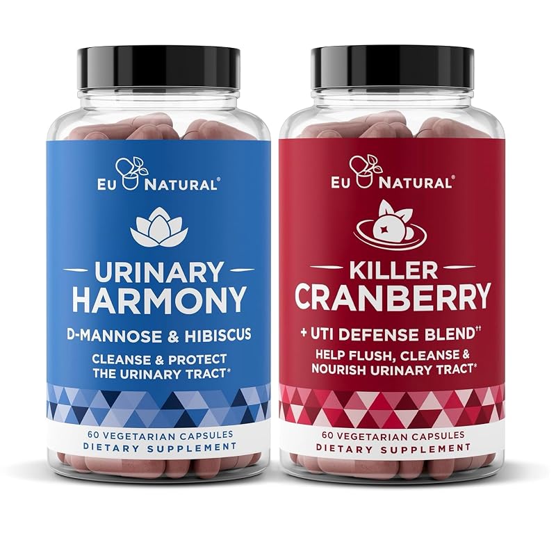 Eu Natural — Suplemento de cranberry com D-manose, 120 cápsulas