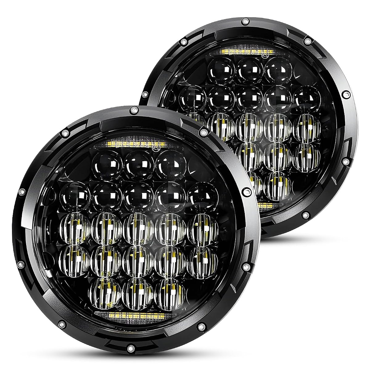 Otps 130w Philip 5D Lens 7 Inch LED Headlights DRL Bulbs Set Kit Projector for