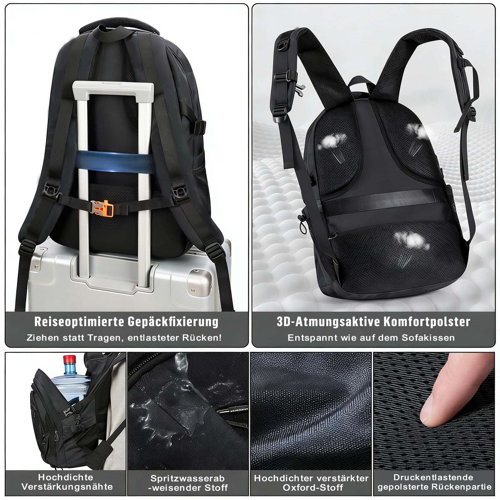 Schulrucksack Teenager Jungen Schulranzen Laptop Rucksack Tagesrucksack