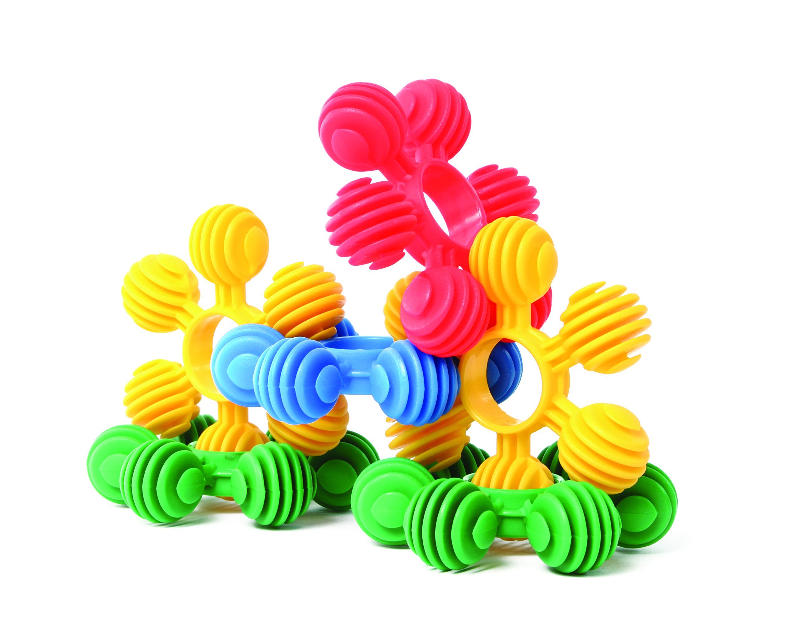 BSM Interstar-Tubo Rings Gioco di Costruzione Prima Infanzia, Colore 24 Pezzi, Norme, in 01024T