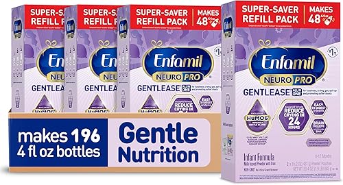 Enfamil NeuroPro Gentlease - FĂłrmula para bebĂ©s apoyo cerebral e inmunolĂłgico con DHA clĂnicamente probada para reducir la irritabilidad el llanto Enfamil NeuroPro Gentlease - FĂłrmula para bebĂ©s apoyo cerebral e inmunolĂłgico con DHA clĂnicamente probada para reducir la irritabilidad el llanto