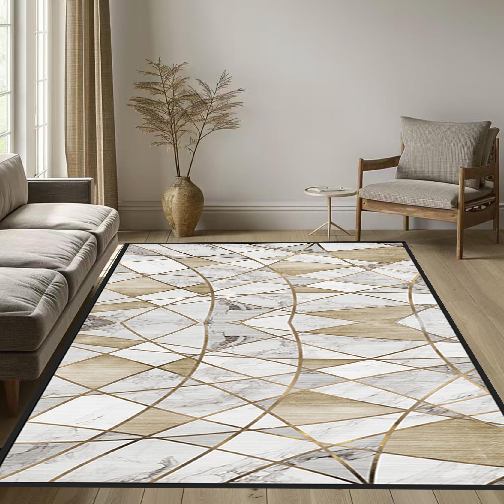 Felpudo Grande 60x150 cm lavable con respaldo de TPR antideslizante para pasillo y hogar moderno