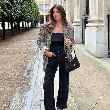 CLUCI Shoulder Bag for Women, Purses for Women, Handbag Hobo Bags Vegan Leather Crossbody Purse with Adjustable Strap Black