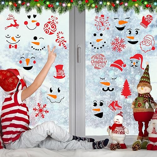 Vista 39 de Augshy Plantillas de Halloween, paquete de 56 plantillas de pintura de calabaza, plantillas de plástico para pintar sobre adornos de madera