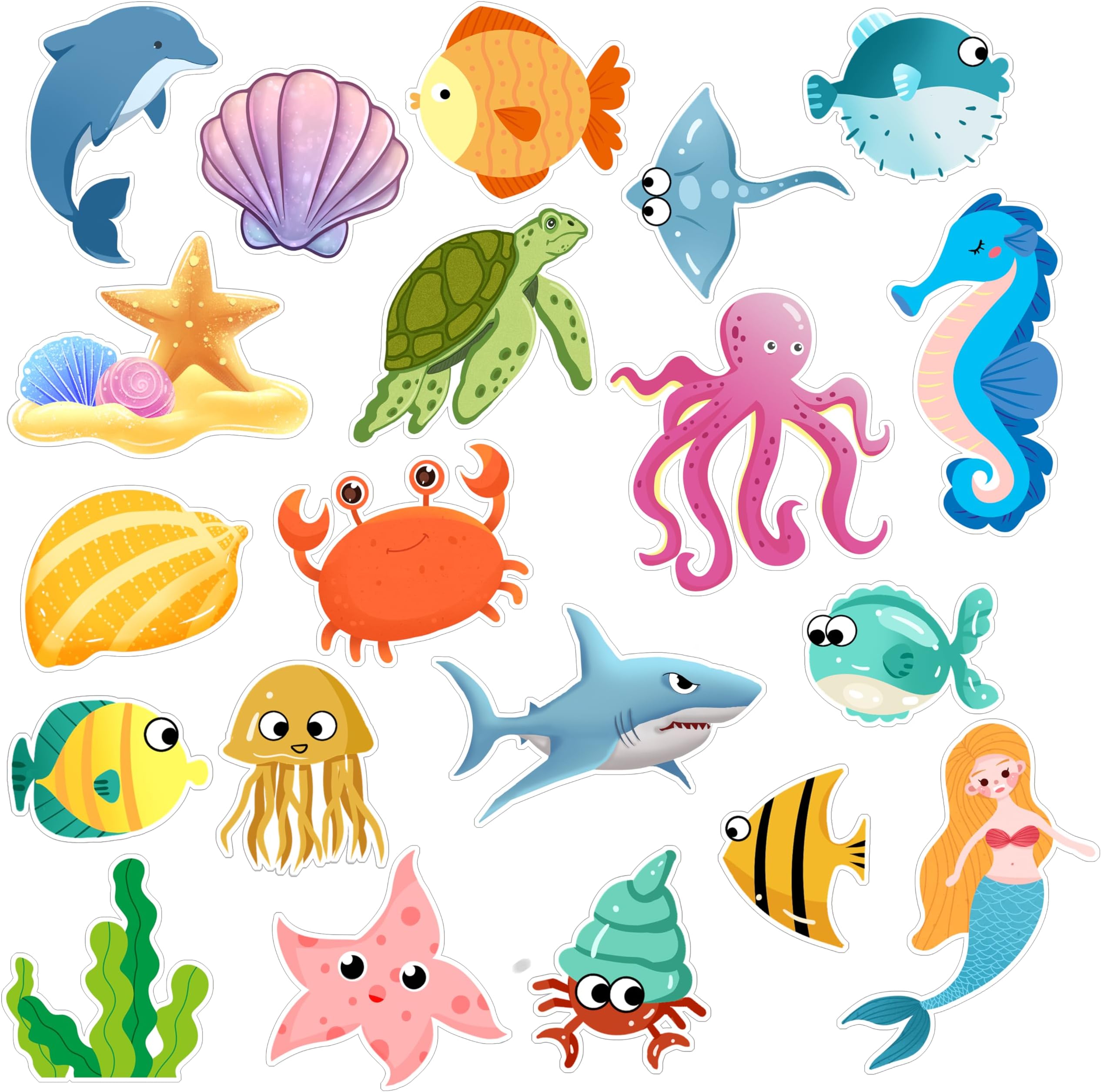 Under The Sea Ocean Window Clings for Kids & Toddlers (by