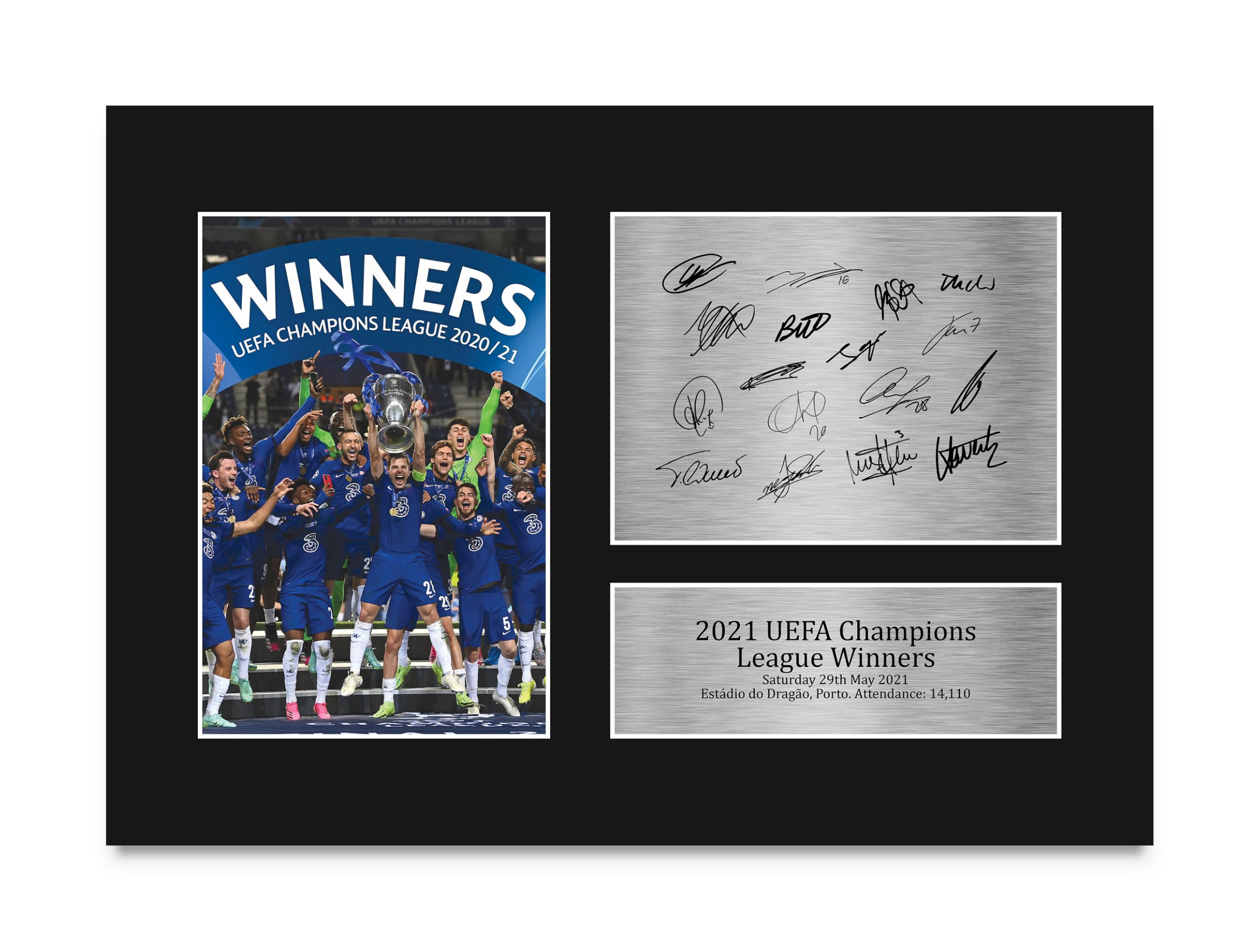 HWC Trading A4 Chelsea 2021 European Cup Winners Printed Memorabilia Signed Autograph Photograph Display for Football Fans and Supporters - A4-picture-55