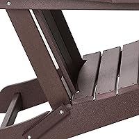 Vista 215 de WestinTrends Malibu - Juego de 2 sillas Adirondack plegables de polietileno para exteriores, color lima