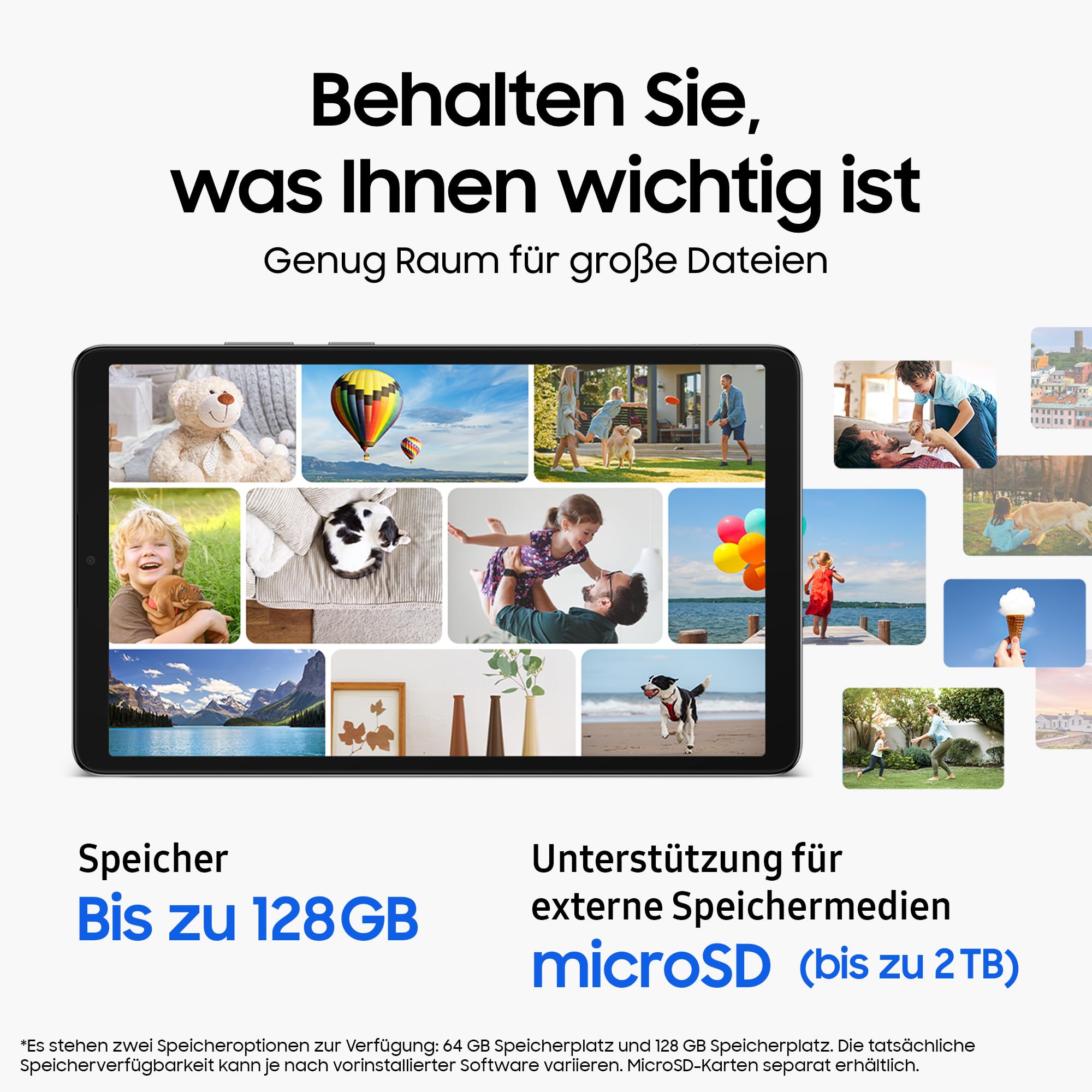 Samsung Galaxy Tab A11 Enterprise Edition, Android Tablet, 8,7 Zoll Display, 64 GB Speicher, 4 GB RAM, Dolby Dual-Lautsprecher, LTE, 1 Jahr Knox Suite, 3 Jahre Herstellergarantie, Grey