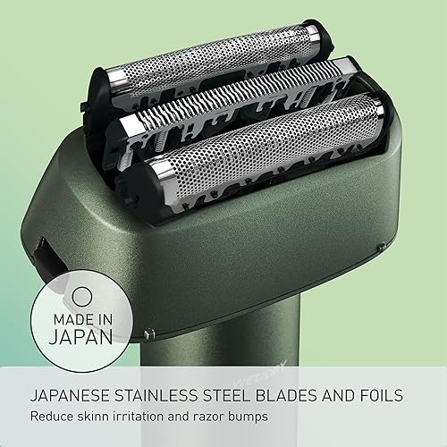 Miniatura 6 de Panasonic Maquinilla de afeitar eléctrica para hombres, afeitadora en seco y húmedo con sistema de corte de 3 cuchillas, mango ergonómico y carga