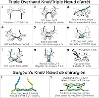 Vista 4 de Stretch Magic Cordón elástico para cuentas – Color negro, 0.020 in de diámetro, 32.8 ft (32 pies) – Cuerda fácil de anudar, fuerte y elástica