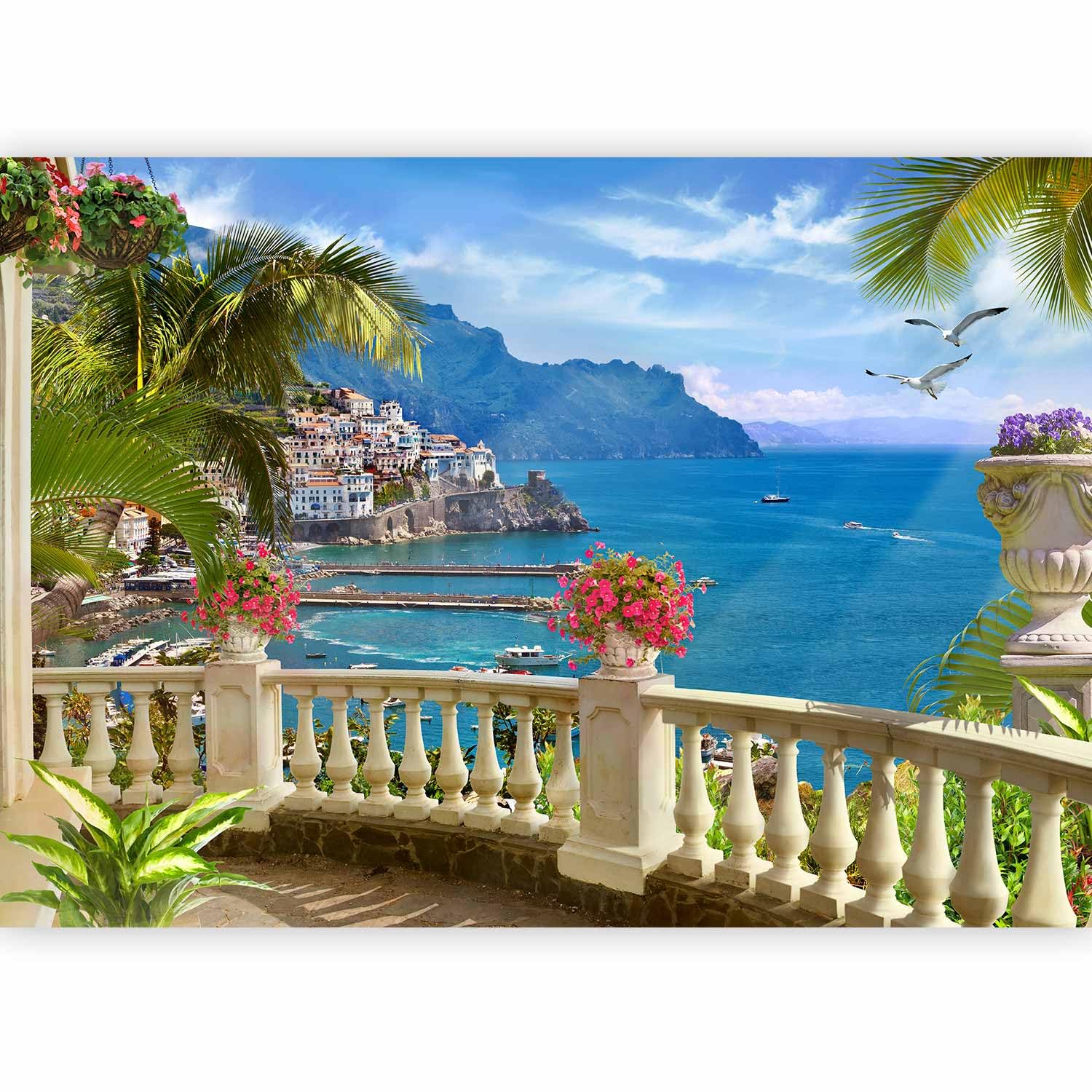 murando - Carta da Parati Moderna per Cameretta, Mare, 200x140 cm | Fotomurali in TNT, Decorazione da Muro XXL, Carte da Parati Moderne, Italia, Produzione Europea