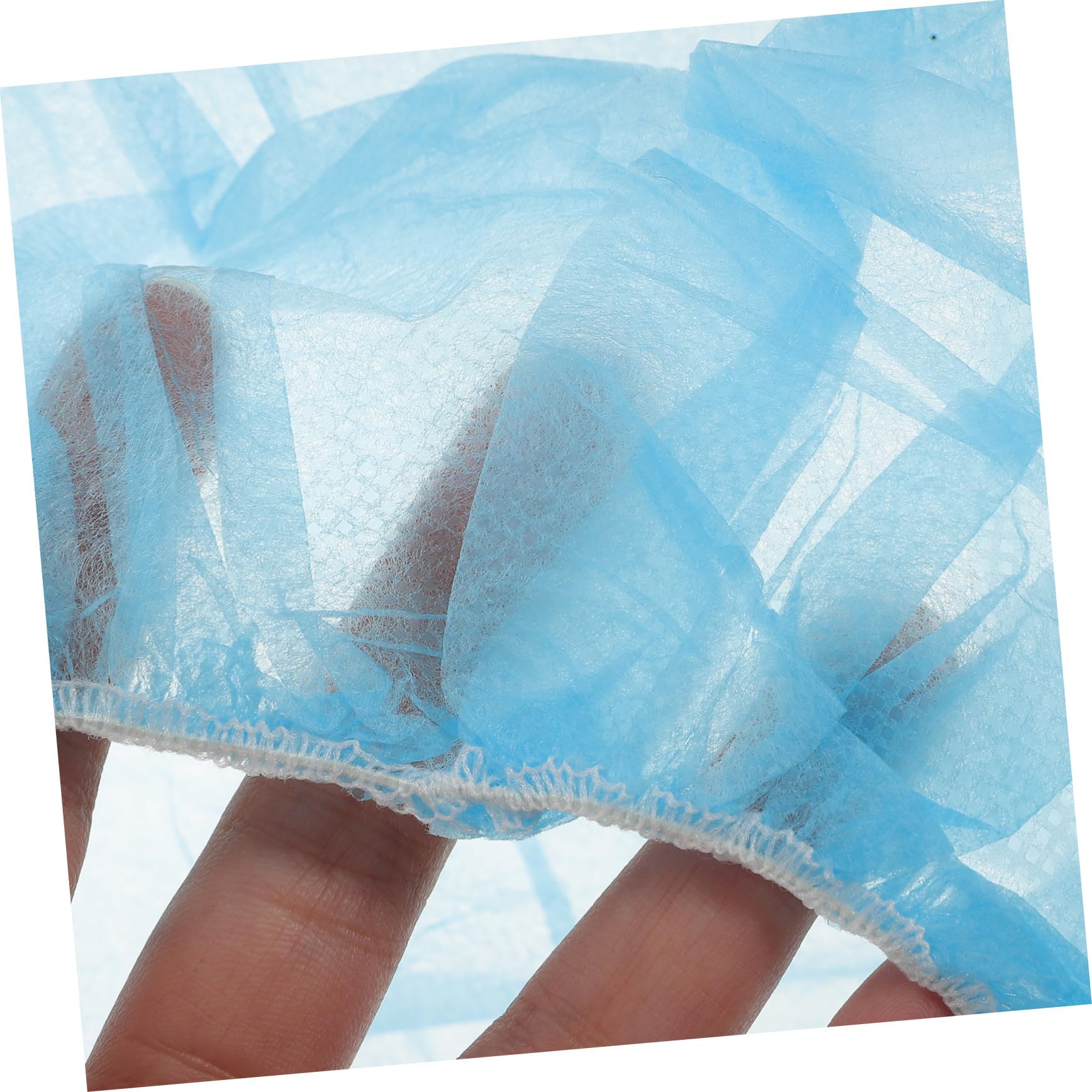 VICASKY 100 Cuffie per Chioma USA e Getta Non Tessuto, Cappellini Traspiranti e Comodi da Indossare, Colore Blu, per Cucina e Servizio Alimentare