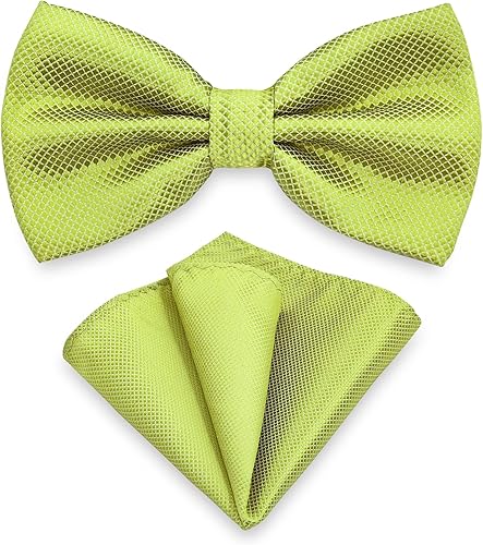 SYAYA Pajarita para hombre con cuadros, corbata de lazo formal preatada con clip para el día del padre, graduación M-M-B2T