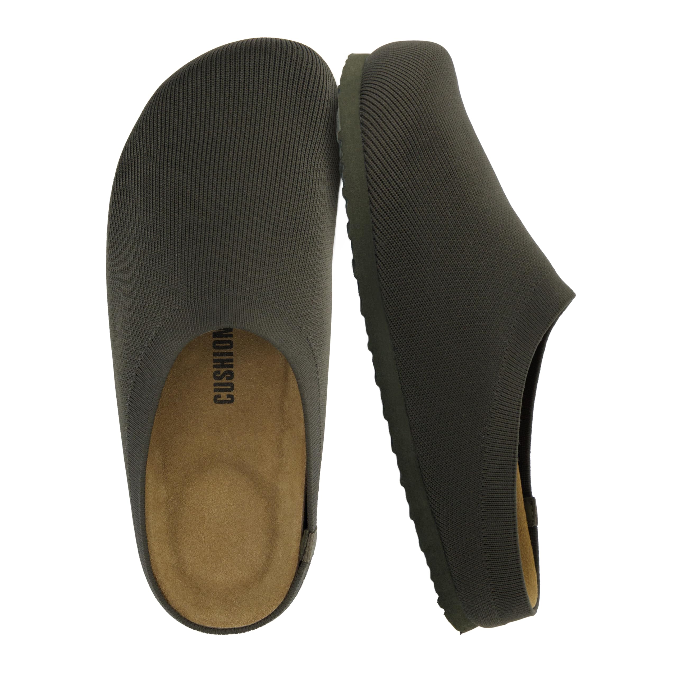 CUSHIONAIRE Women's Sils Knit Cork Footbed Clog with +Comfort