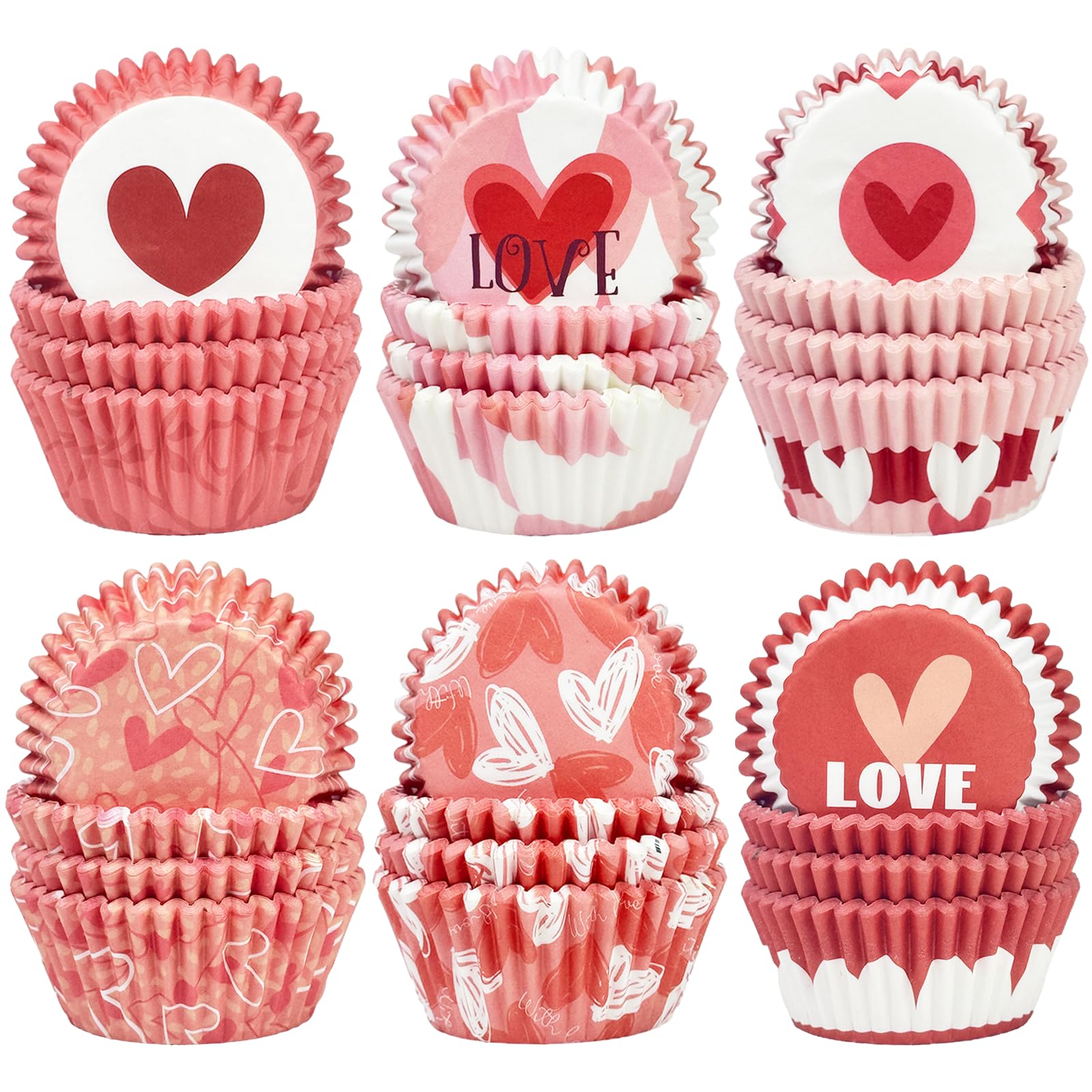 300 Pirottini Per Muffin Standard - 6 Design Colorati, Adatti Forno E Microonde (5 Cm Base) - Foto 8