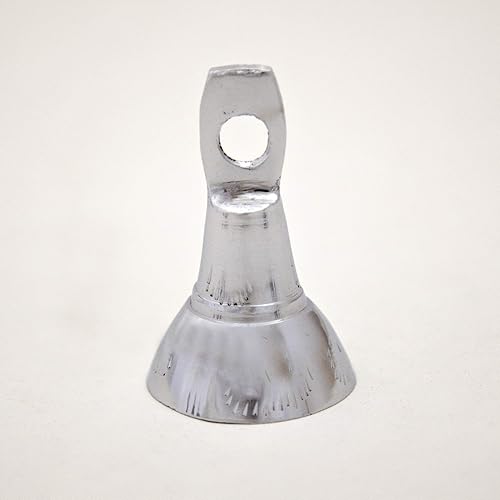 Miniatura 4 de Una docena de 2.5" Alto Varios Diseño de campanas de latón chapado en cromo con timbre boda favorece uso de muchas