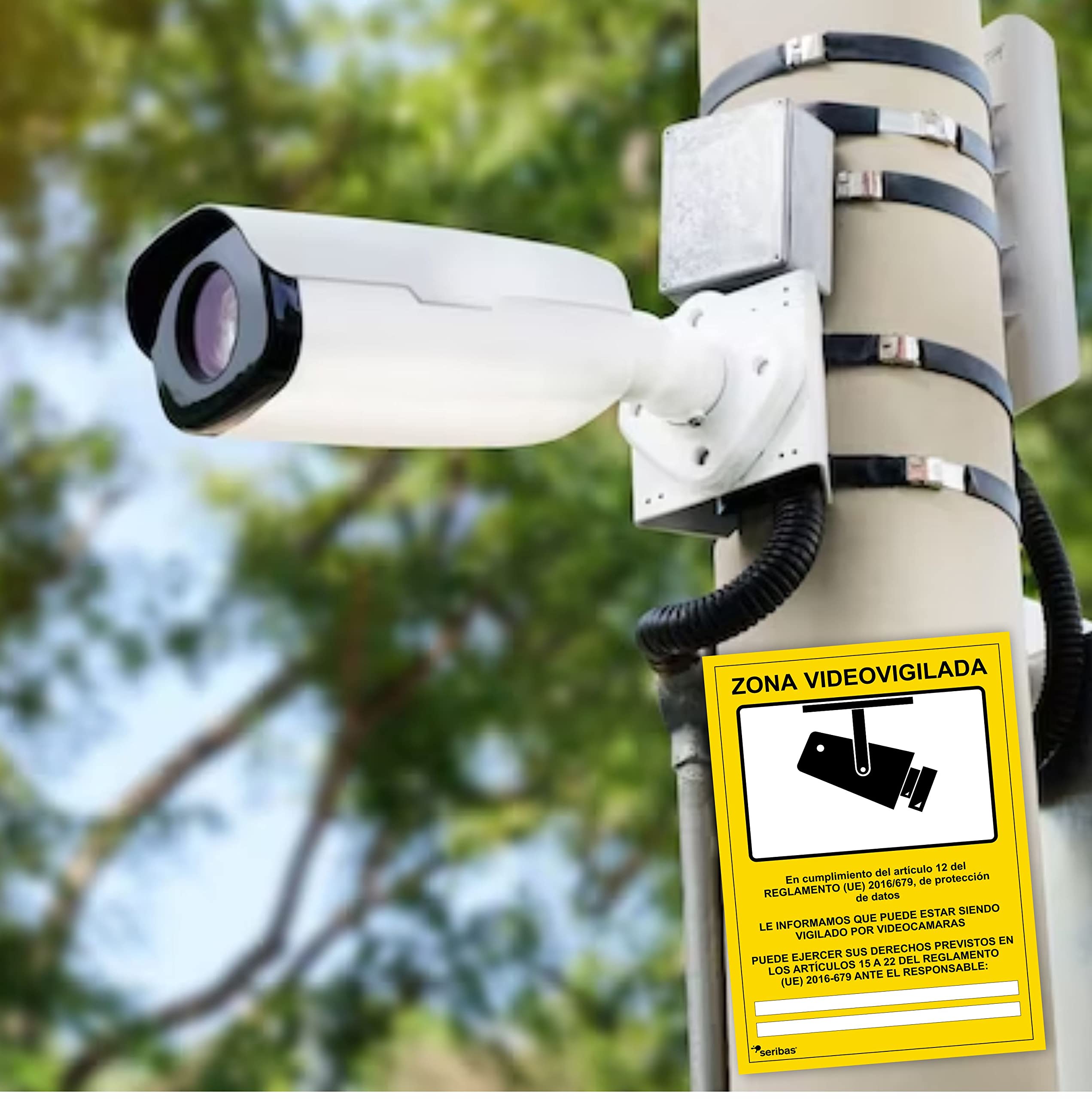 YIKIADA 2 Cartelli Area Videosorvegliata Per Ragioni Di Sicurezza - Foto 2