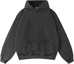 Homme Hoodie surdimensionnée Acide Laver Unisexe Vintage poids lourd coton pull sweatshirt pour hommes femmes Streetwear 2026