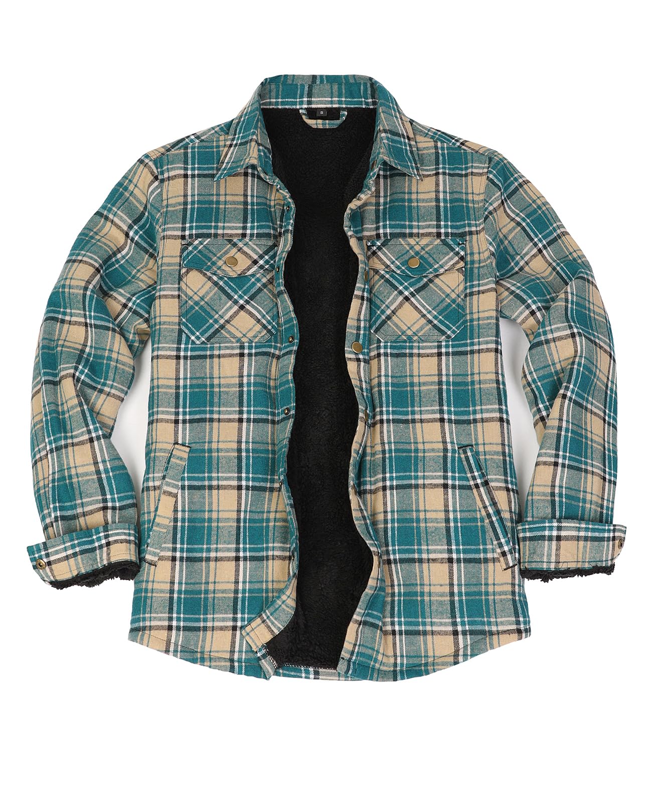 ZENTHACE Mens Flannel Shacket Jacket giacca flanella uomo Uomo