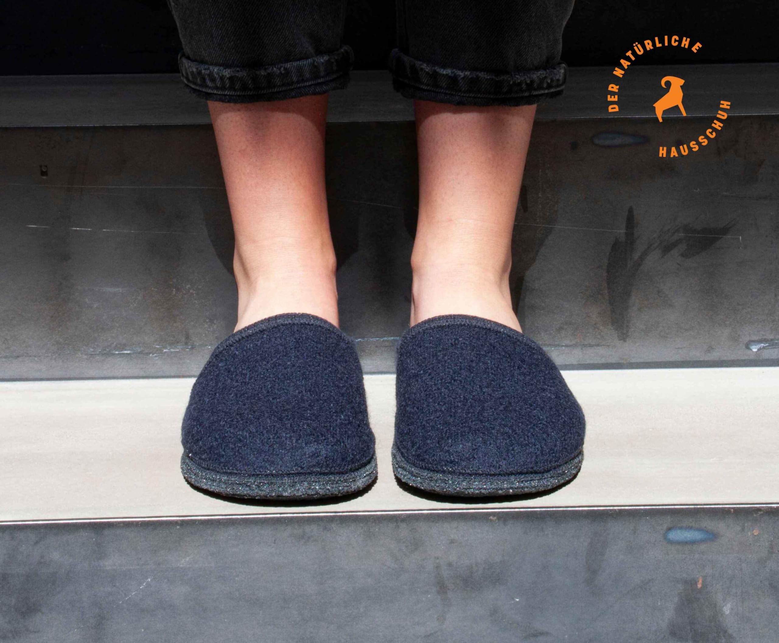 Gottstein Filzpantoffel Villach aus Mulesing-freier Schaf-Schurwolle – Handgefertigte Hausschuhe aus Wollfilz für Damen & Herren Größe EU 36-46 – Patentierte naturub® Naturkatschuksohle