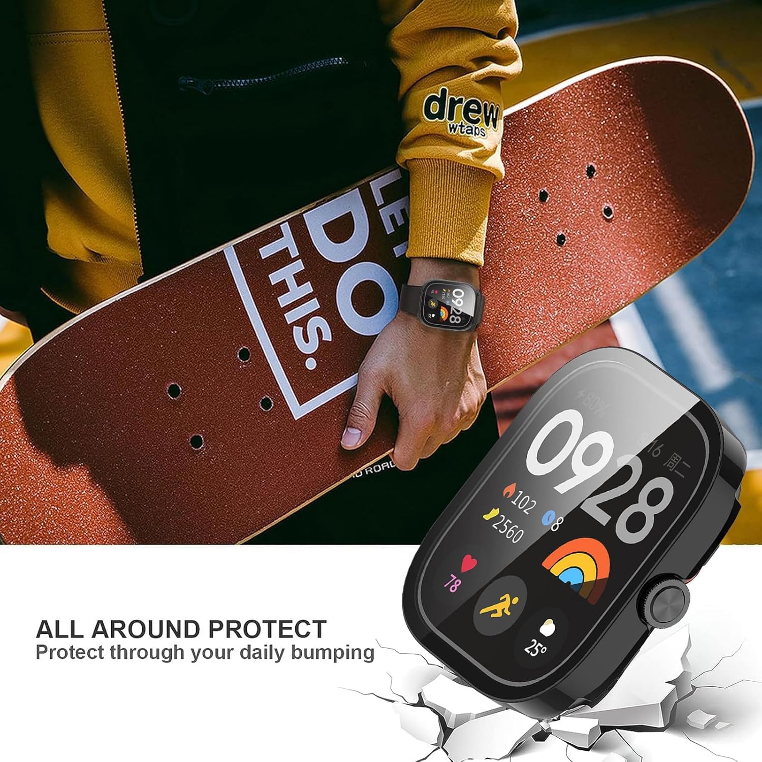 Coque Protection Redmi Watch 4 - Housse TPU Silicone Anti-Rayures Transparente
