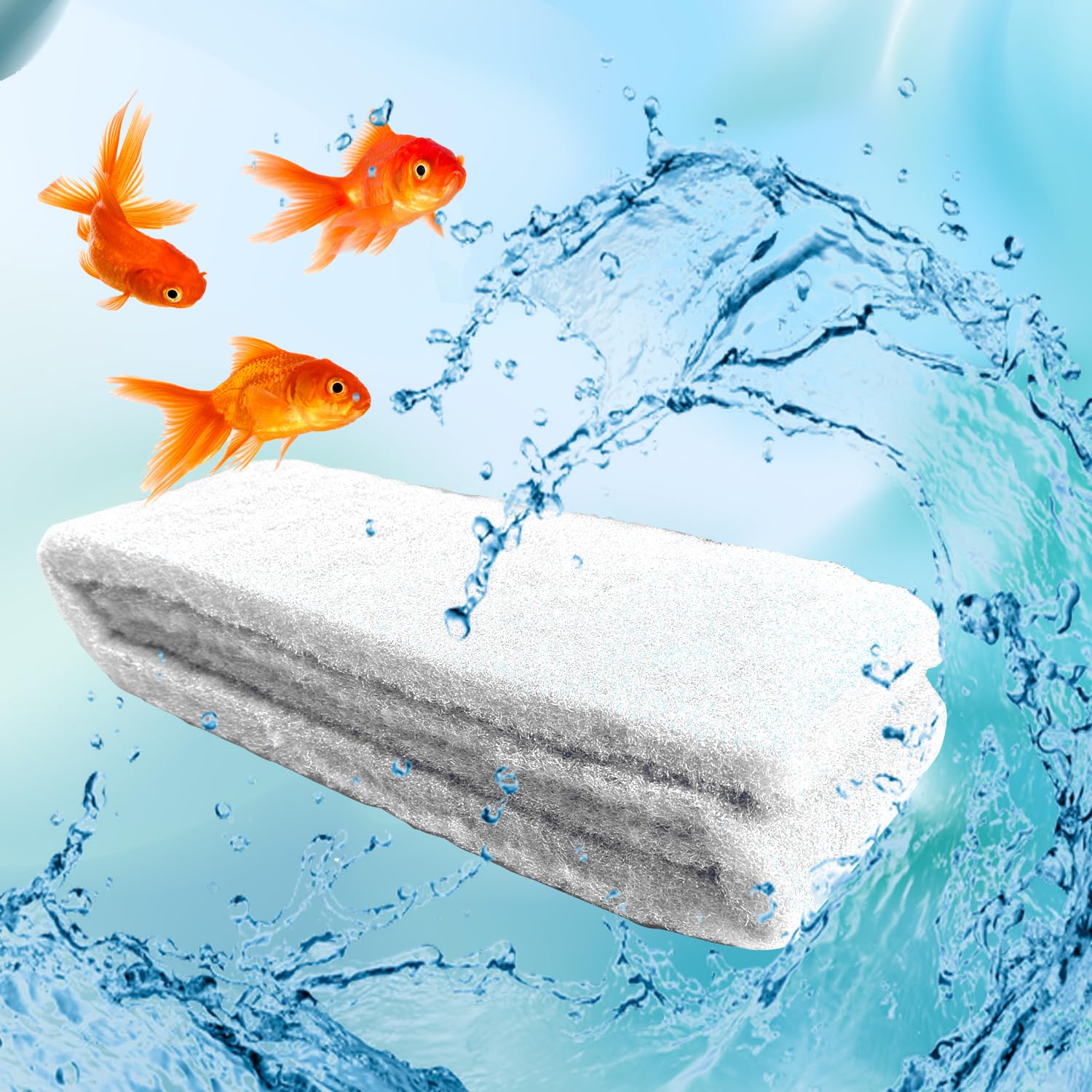 Jainsons Pet Products Aquarium Filter Foam Sponges Pad, Fish Tank Bio Sponge Coarse Sheet Filter Media Pad, Cut-to-Size Foam for Pet Filters (White-Sponge-PAD) (B0CD7QQ6KZ) Amazon Price History, Amazon Price Tracker