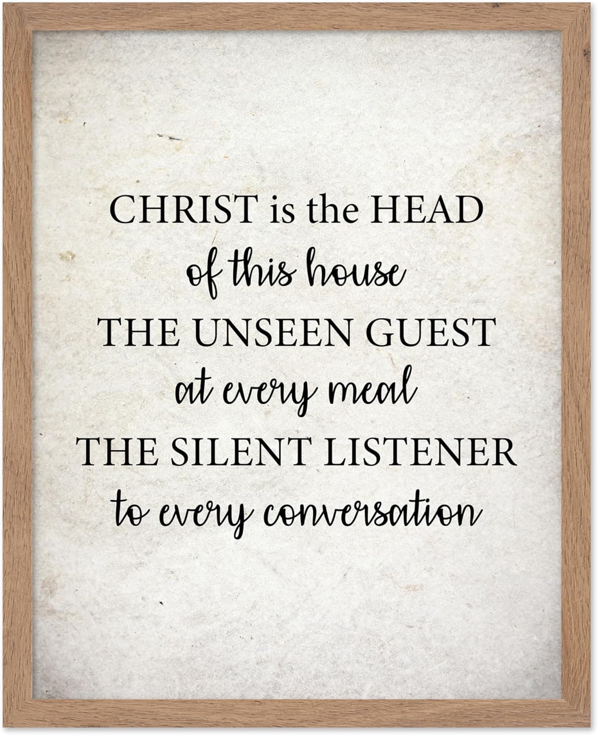 Poster Master Christ is the Head of this House Print - Jesus Christ Poster - Religious Christian Art - Gift for Men, Women - Decor for Living Room, Bedroom, Office - 24x32 UNFRAMED Wall Art