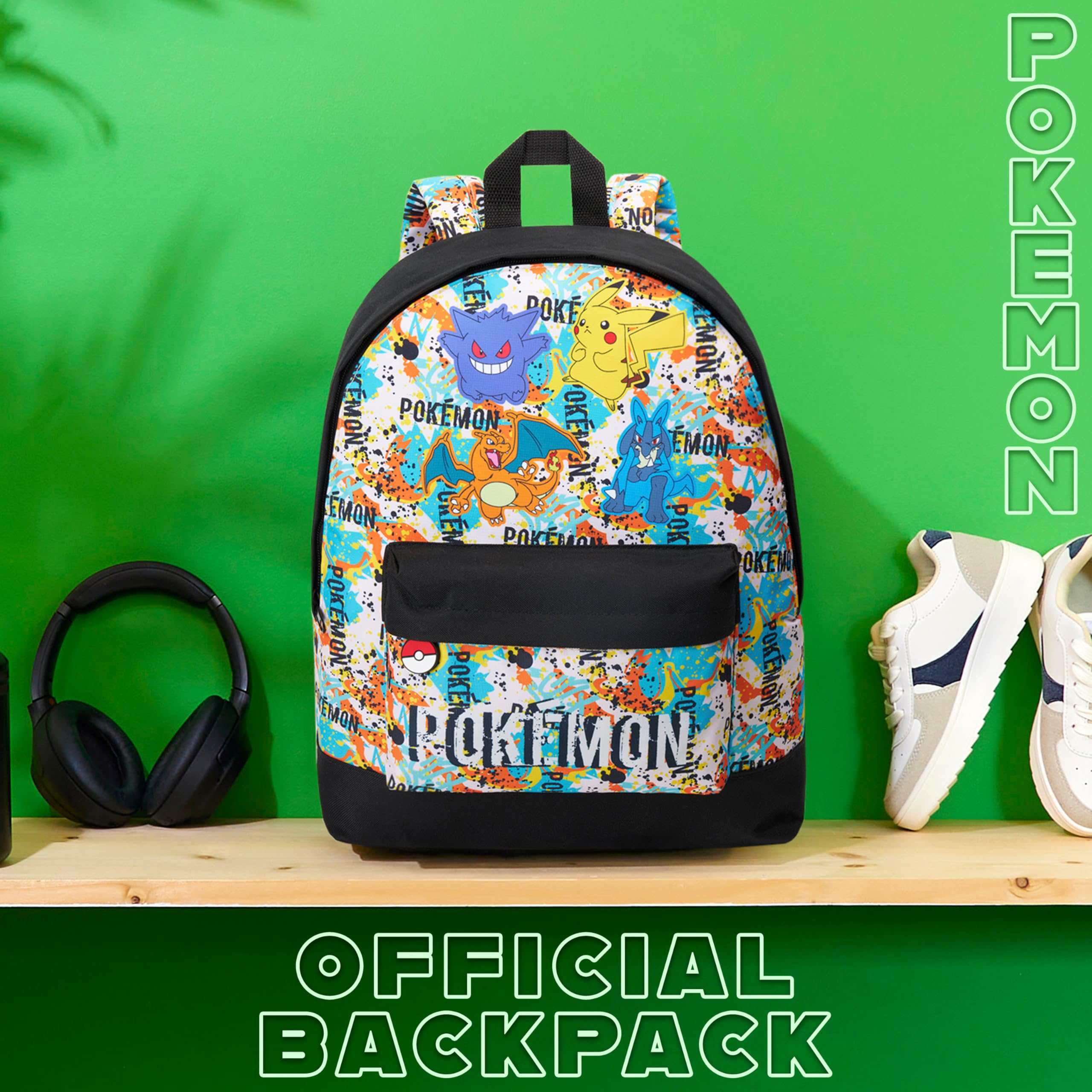 Pokémon Zainetto Bambino Adolescenti Pikachu Charizard Zaino Scuola Zaini Sportivi per Viaggi e Sport Anime Regali Bambini