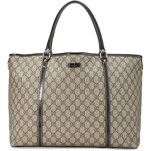 WHAT GOES AROUND COMES AROUND Women's Pre-Loved Gucci Coated Canvas Joy Tote