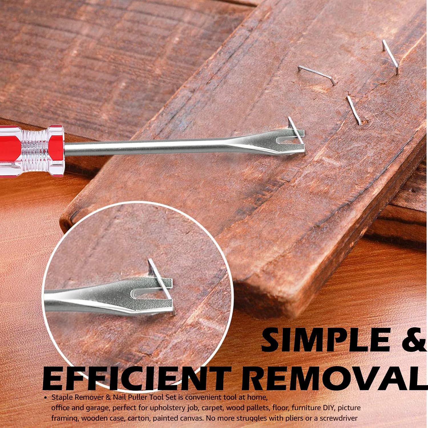 SKYPIA Tack Puller For Extracting Hard to Remove Nails Pack of 2