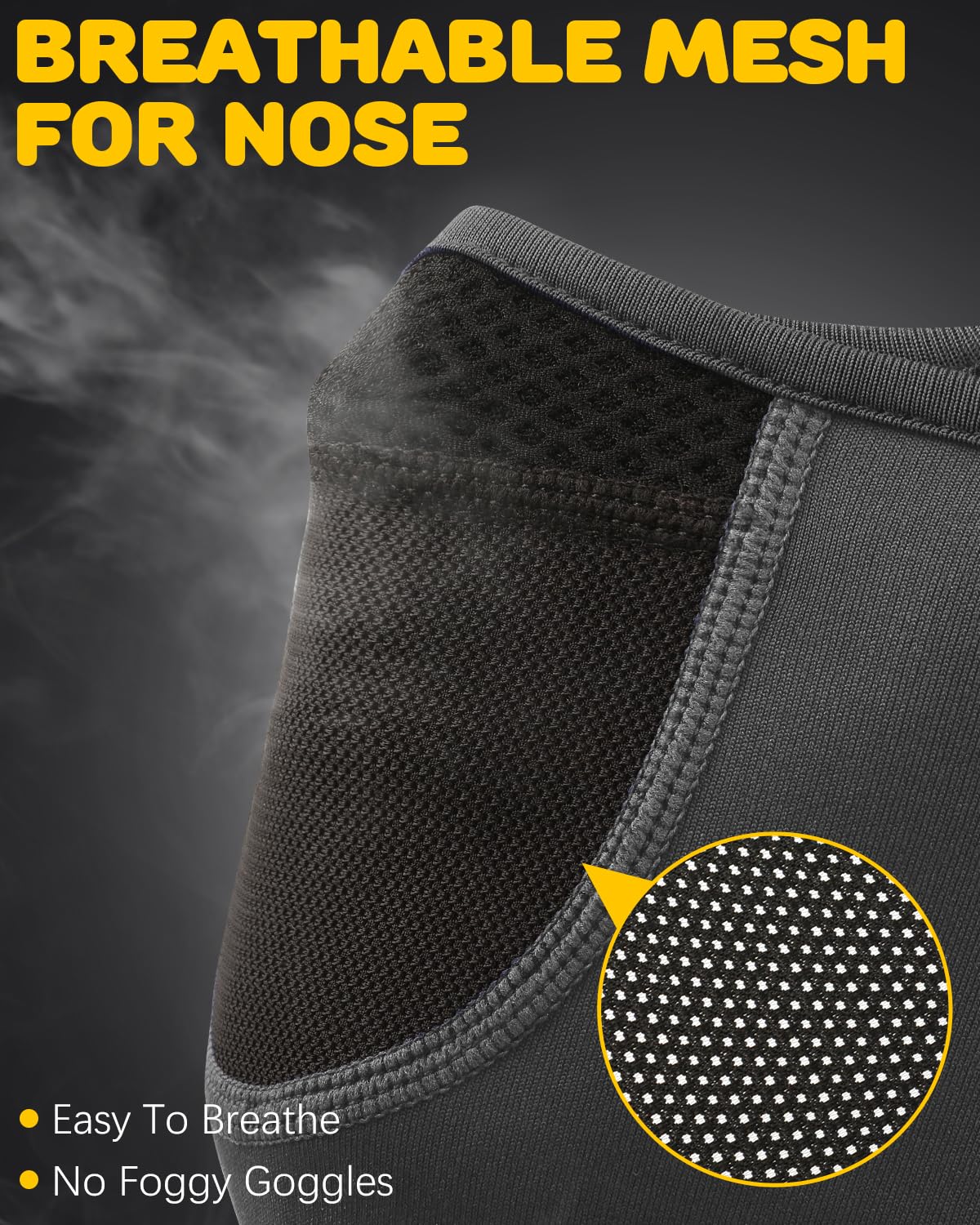 Pasamontañas con forro de casco para niños, máscara de esquí con capucha para niños y niñas, máscara facial de invierno para clima frío