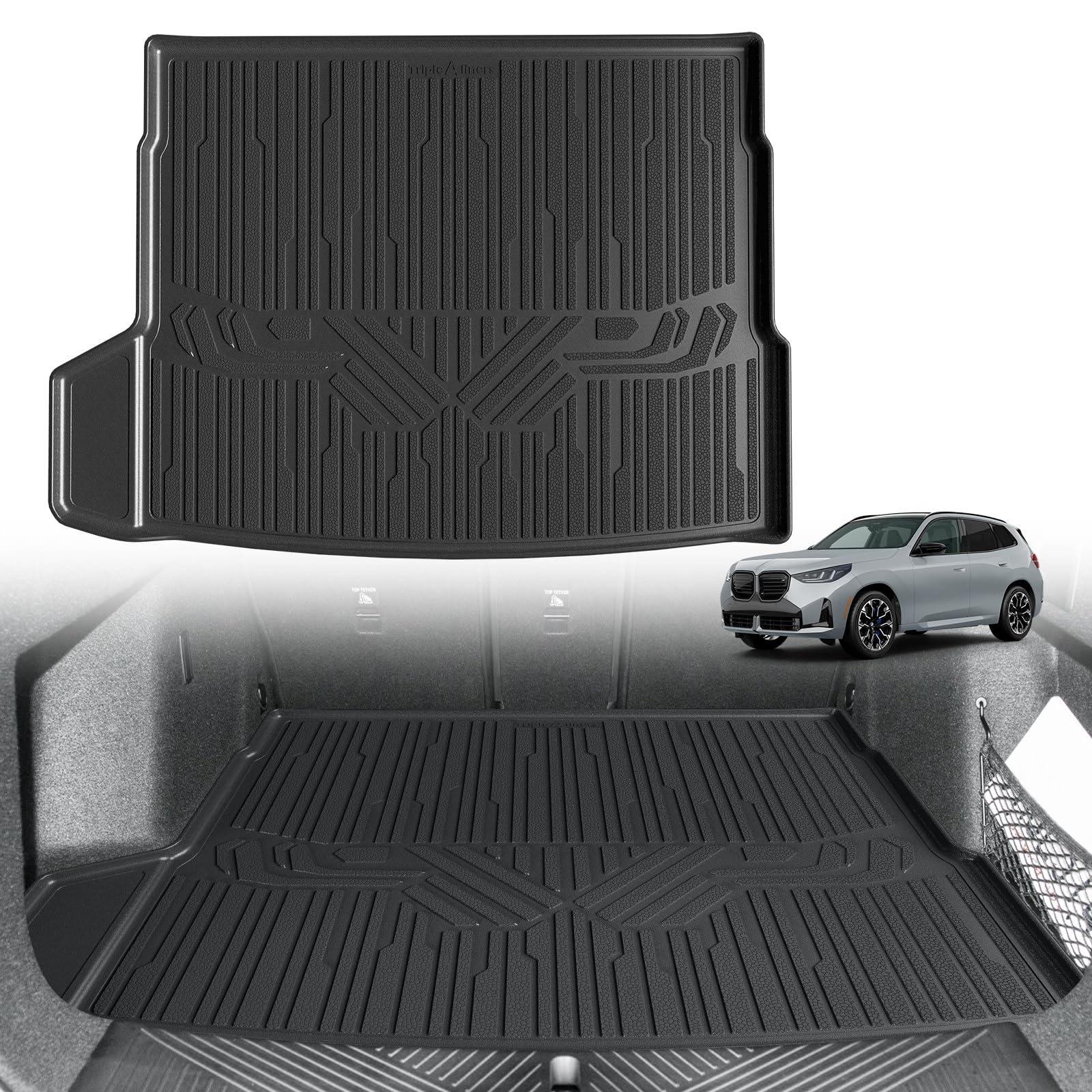 TripleAliners Trunk Mat All Weather Liner for 2025 2026 BMW X3 Accessories