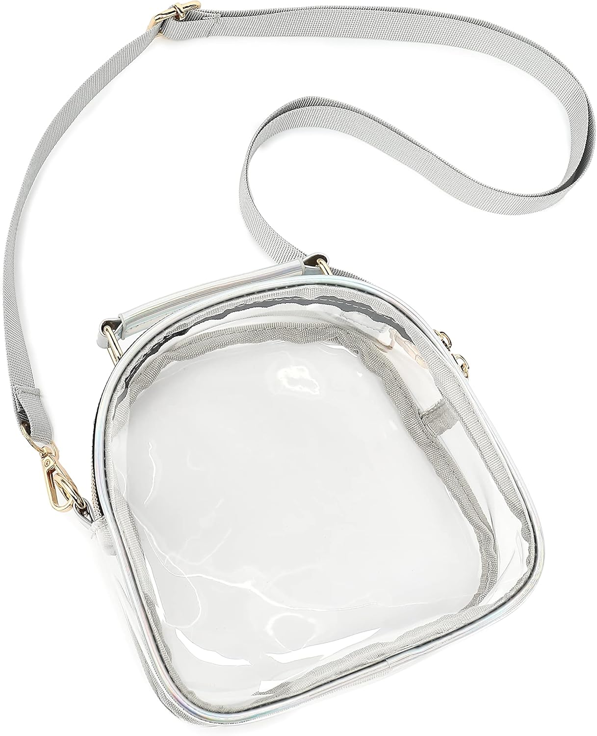 Clear Purses for Women Stadium, Cute Clear Bag Stadium Approved, Clear Handbag with Rainbow Zippers | Stadium, Cute Clear Bag, with Rainbow Zippers - Image 7