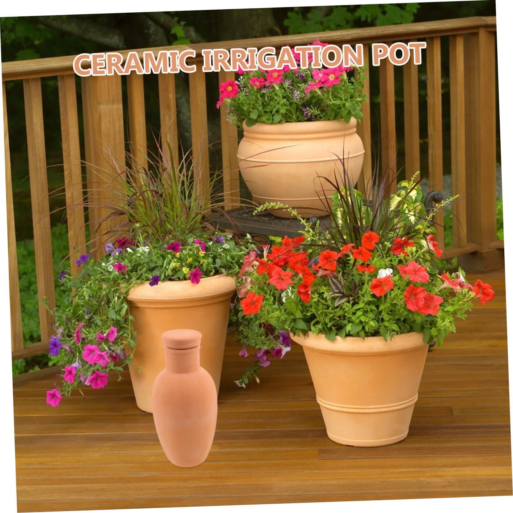 Gatuida 4pièces Dispositif Arrosage Argile Système Automatique pour Plantes Intérieures Et Extérieures Pointes Arrosage pour
