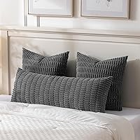 Vista 156 de Fancy Homi Fundas de almohada decorativas bohemias de 20 x 20 pulgadas para sala de estar, sofá, cama, sillón, rústico, moderno, decoración del Crema