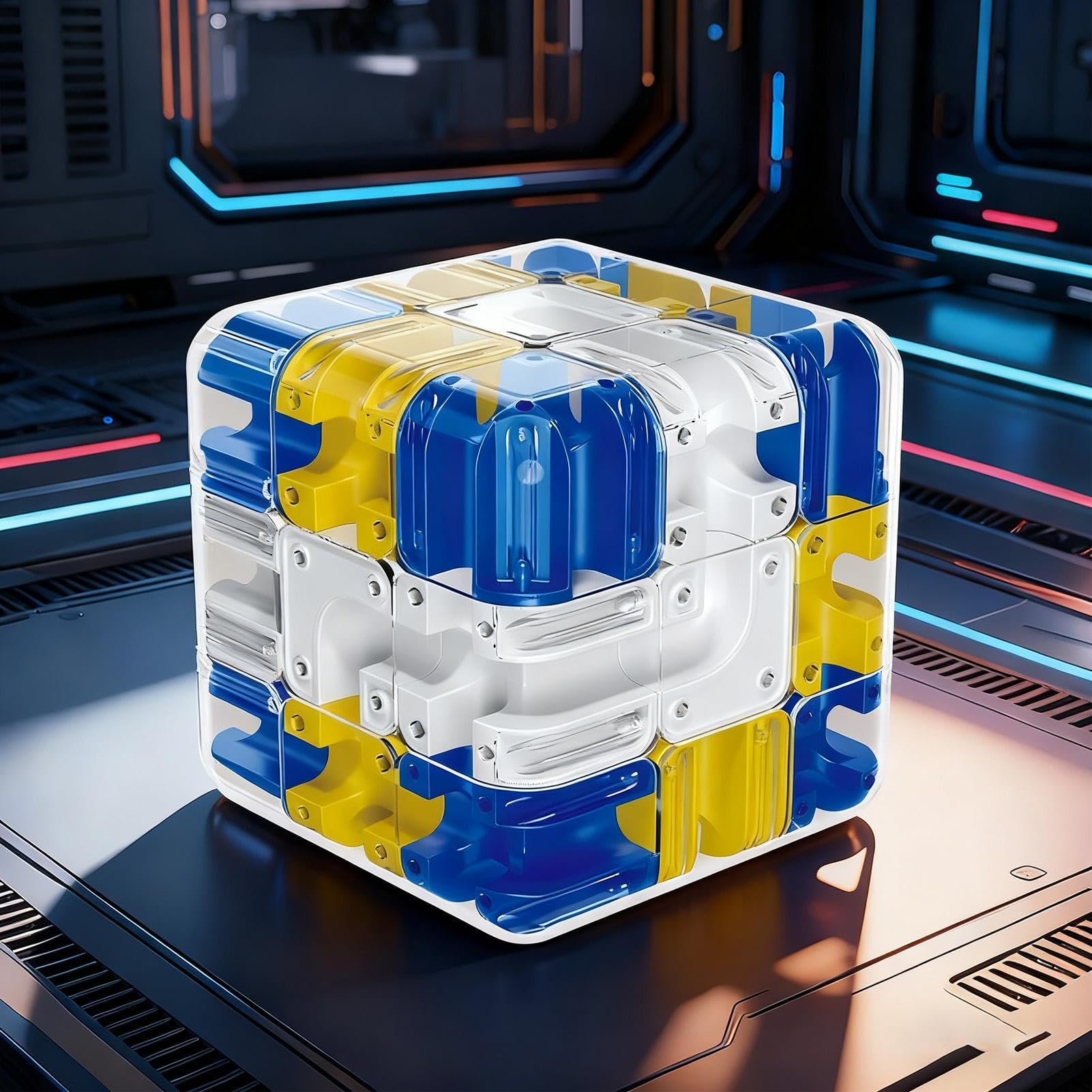 Puzzle cube 3D, entraînement du cerveau, jeu de labyrinthe – Jouet éducatif de couleur assortie pour les âges | Structure de conception de cubes Puzzle cube 3D, entraînement du cerveau, jeu de labyrinthe – Jouet éducatif de couleur assortie pour les âges | Structure de conception de cubes