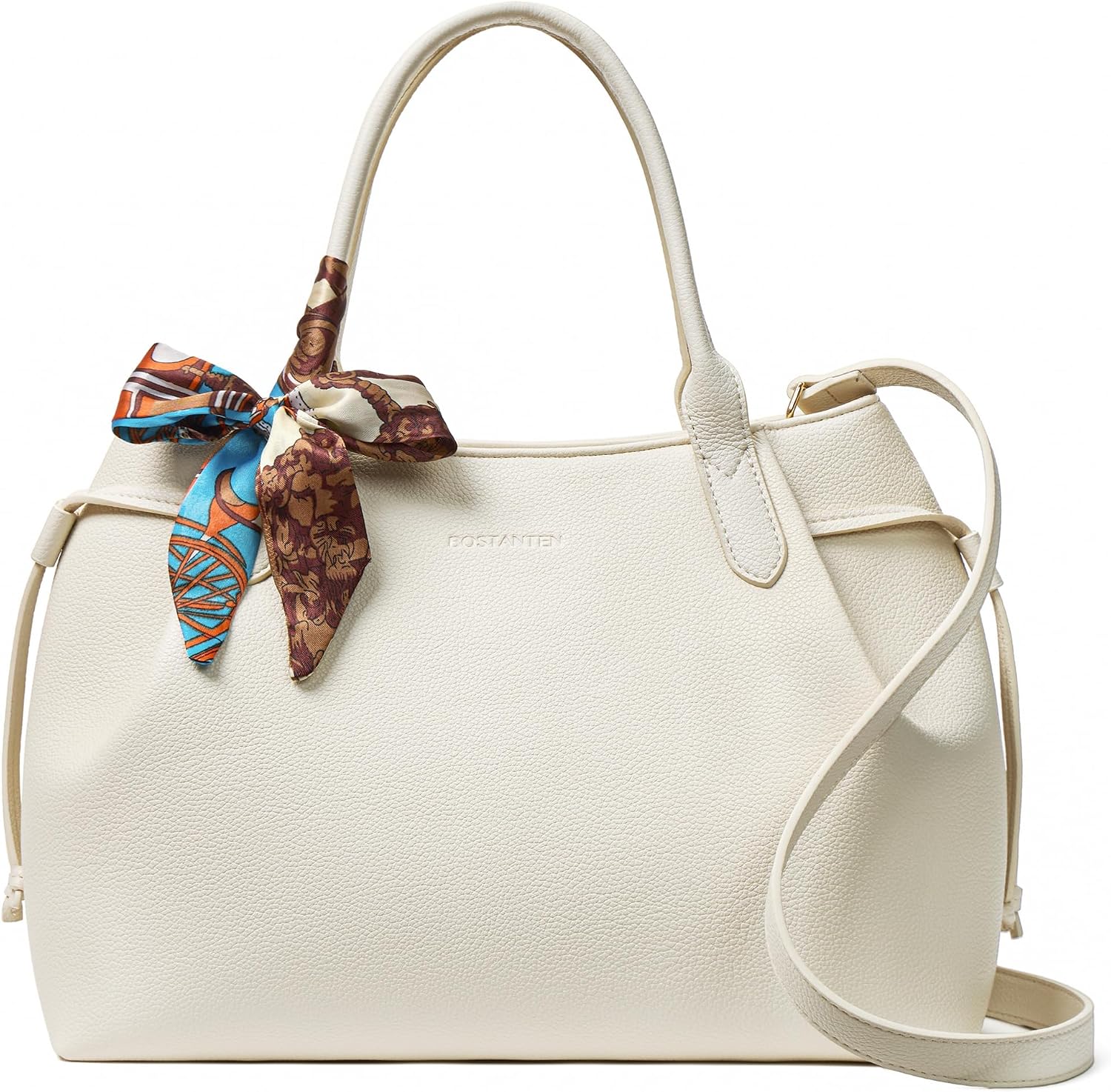 BOSTANTEN Satchel Bags for Women Vegan Leather Medium Work Satchel Everyday Bag with Removable Strap